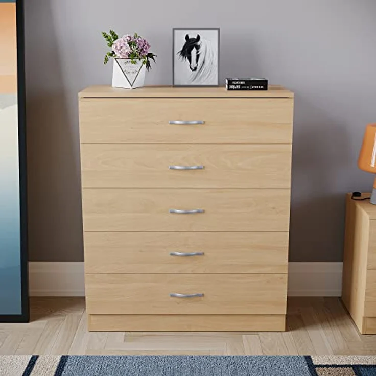 Vida Designs Riano Kommoden & Sideboards, Mitteldichte Holzfaserplatte, Pinnie, Standard – Bild 3