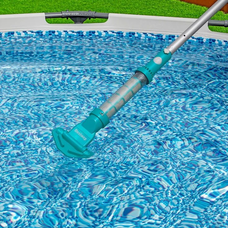 Best Way Poolstaubsauger Blau 252 x 17 cm Aluminium 42007934 – Bild 9