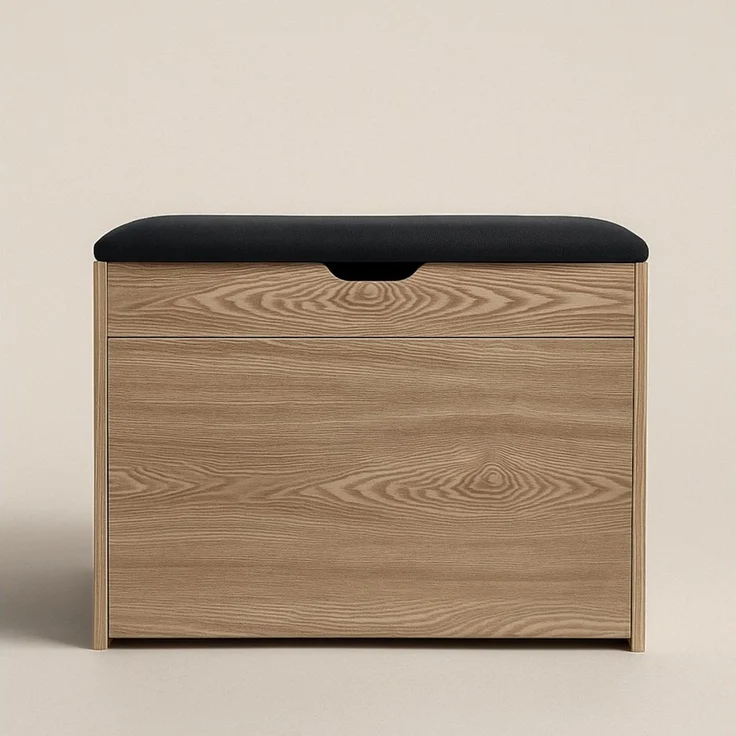 BOXIMO Schuhschrank Schuhschrank VAULT mit Sitzfläche, ausziehbare Fächer, 57 x 30 x 53 cm (Schuhschrank VAULT mit Sitzbank) – Bild 4