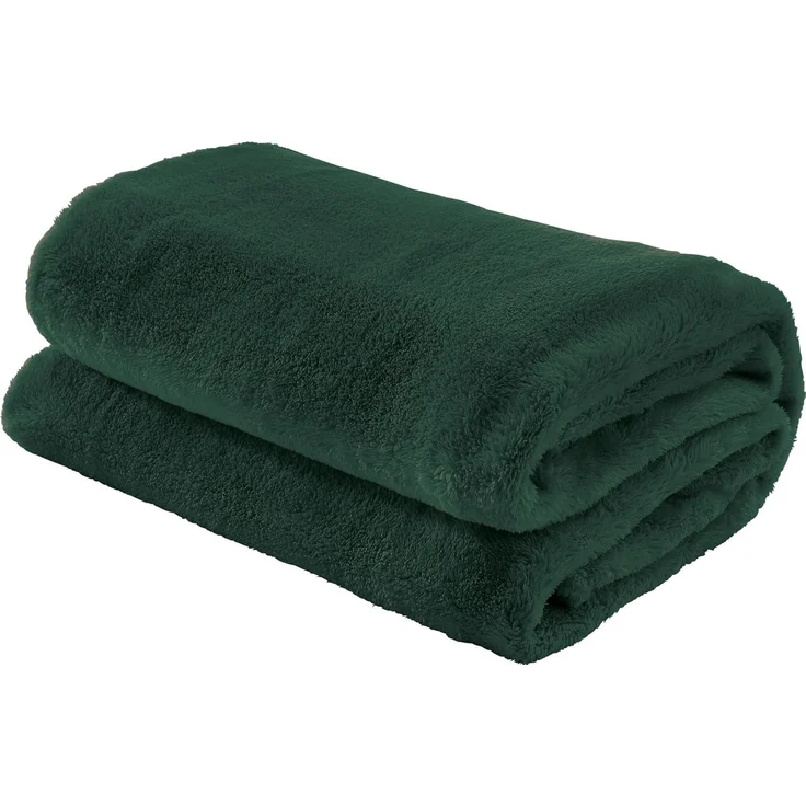 Wohndecke Wohndecke "Salerno", Erwin Müller, Teddy-Fleece Uni – Bild 1