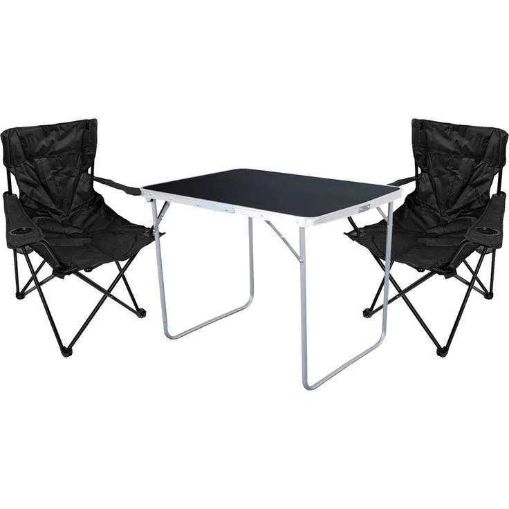 3-tlg Camping Set Gartenmöbel Campingtisch 2 Campingstuhl Klappstuhl