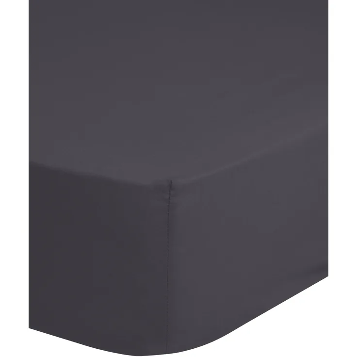 hip Mako Satin Spannbettlaken 1 teilig 180 X 220 cm Anthracite