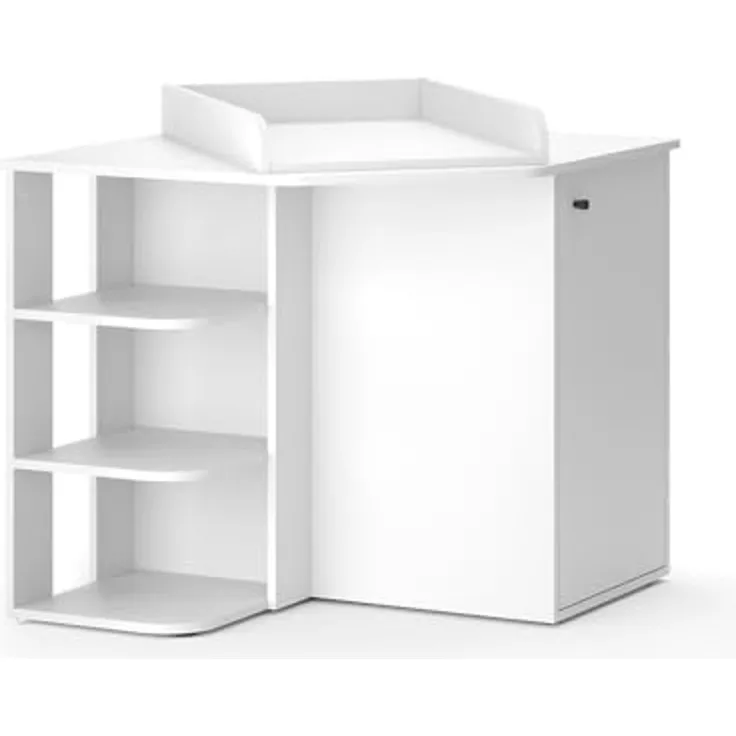 Wickelkommode Kristian Weiß 85 x 77.3 cm mit Tür und offenen Fächern Vicco