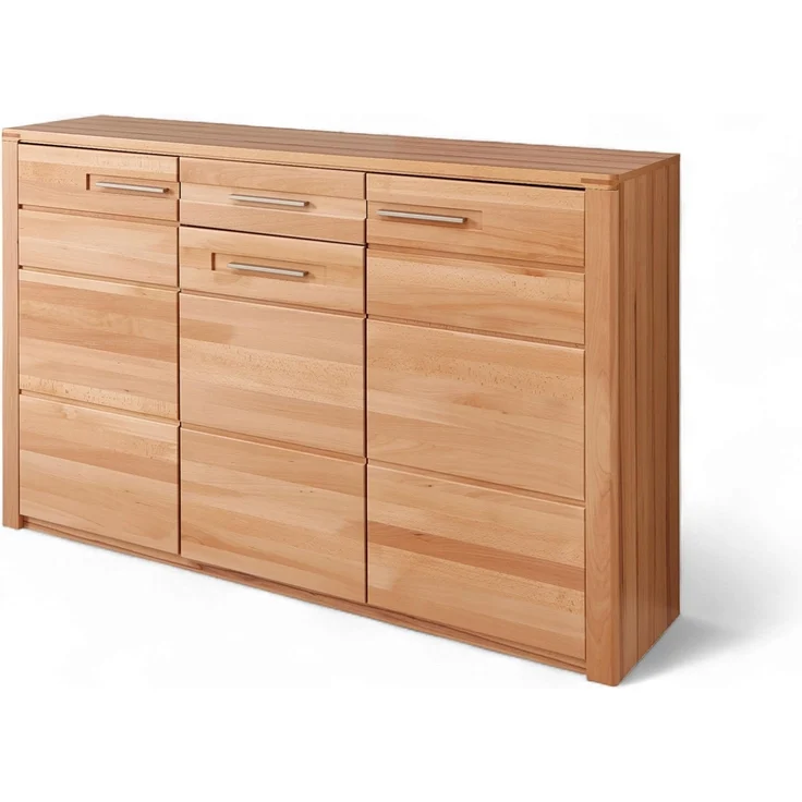 Nature ONE Schuhschrank in Kernbuche Teil-massiv FSC-Zertifiziert - Schuhregal mit viel Stauraum für Ihre Schuhe - 160 x 100 x 40 cm (B/H/T) – Bild 1