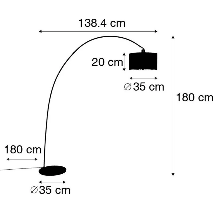 Qazqa Stehlampe Vinossa, ohne Leuchtmittel, E27, Schwarz, Modern, Stahl, 1-flammig – Bild 2