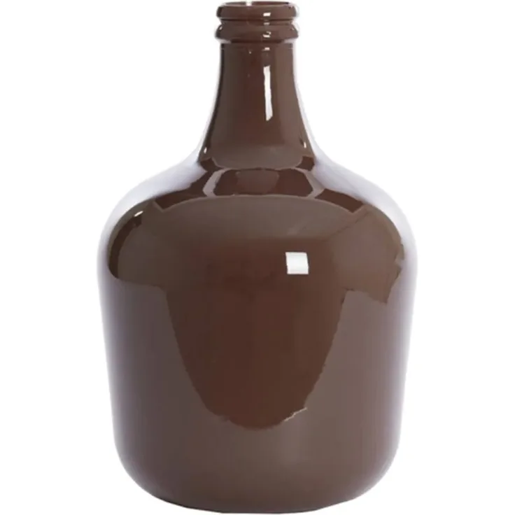 Dekovase Vase INCA von Light & Living Blumenvase Ø27x42 cm Glas Braun Glänzend