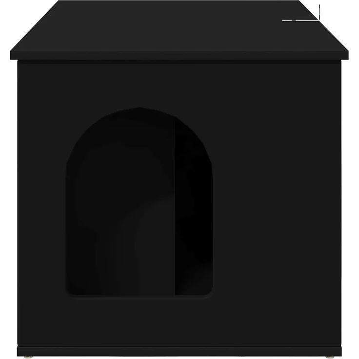 vidaXL Katzenhaus Schwarz 85 x 55 x 50,5 cm Holzwerkstoff 8000726 – Bild 8