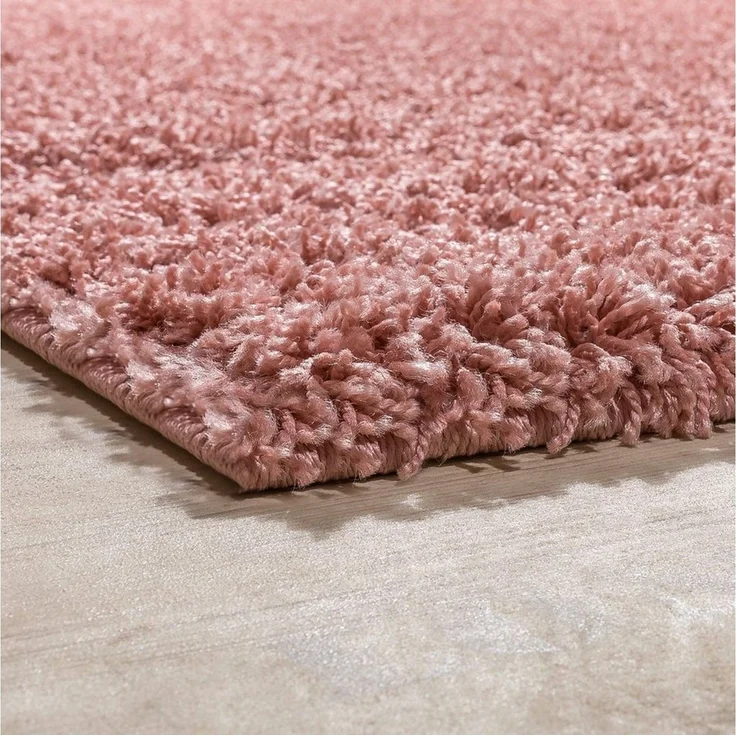 Paco Home Teppich Twister 500, rechteckig, Höhe: 44 mm, Uni Hochflor Shaggy mit hoher Fadendichte – Bild 4