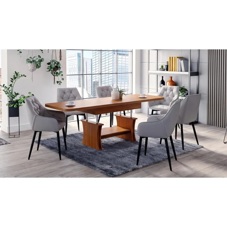 designimpex Couchtisch DA-777 höhenverstellbar ausziehbar 120/200 cm Esstisch Wohnzimmer, Funktionstisch, Wohnzimmertisch, Tisch, Esstisch, Sofatisch, Schublade