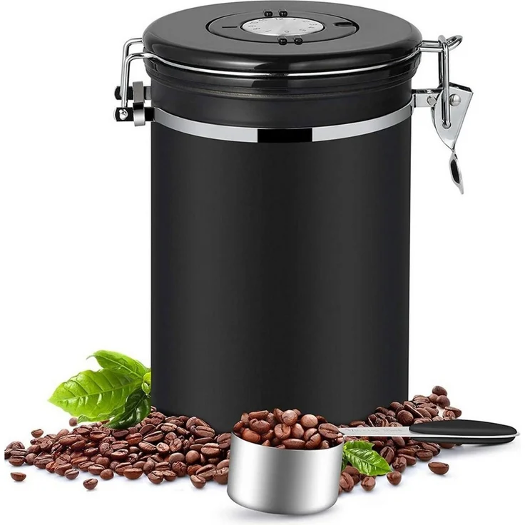 TUWENA Aufbewahrungsbox Kaffeebohne Versiegeltes Glas, 1800ML Kaffeebohnen behälter – Bild 5