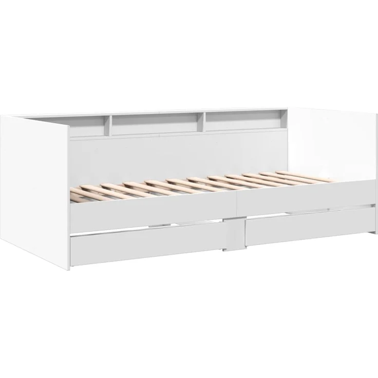 vidaXL Tagesbett mit Schubladen ohne Matratze Weiß 90x200 cm 3280846 – Bild 3