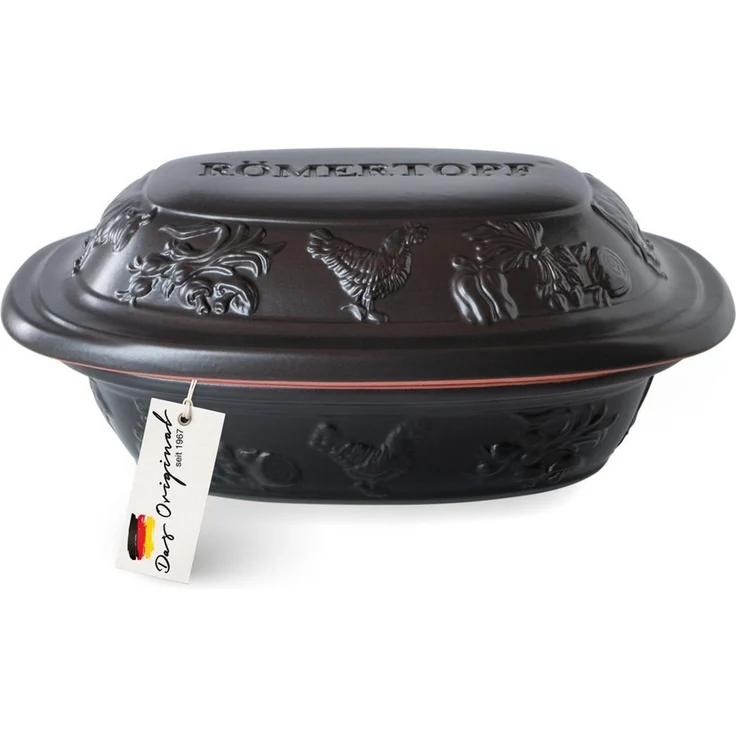 RÖMERTOPF Bräter RUSTICO Bräter, 1,2 Liter, aus Naturton