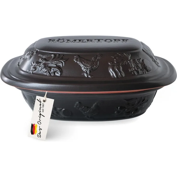 RÖMERTOPF Bräter RUSTICO Bräter, 1,2 Liter, aus Naturton