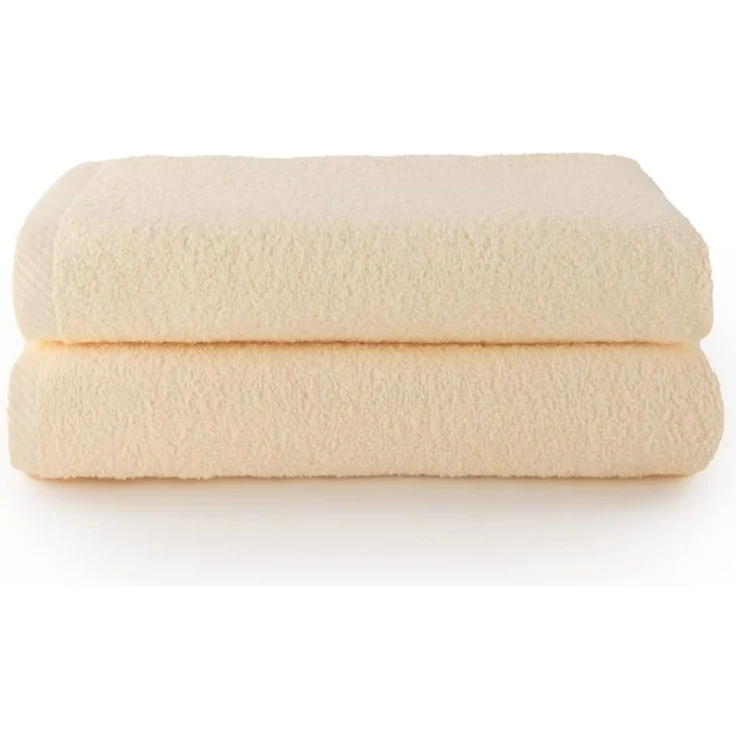 Top Towel - Plus - Große Badetücher - Badetücher - 2 Duschtücher - 70x140 cm - 100 % Baumwolle - Natürlich