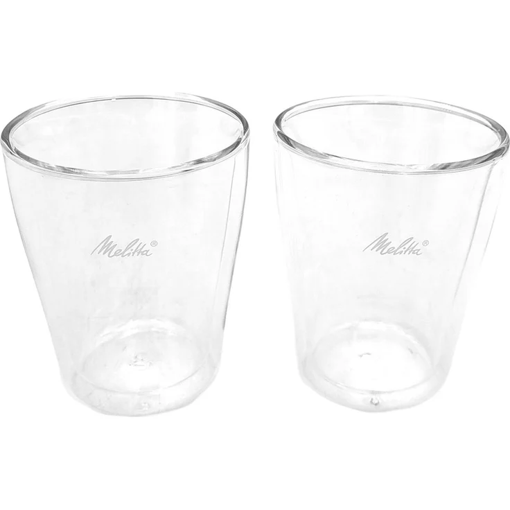 Melitta® Doppelwandige Gläser 2er-Set 200ml aus Borosilikatglas Kaffeetassen Thermogläser Teegläser Kaffeegläser Latte Macchiato Cappuccino – Bild 2