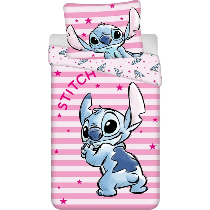 Disney Lilo & Stitch Bettwäsche 140 × 200 cm Baumwolle Bettbezug Kissenbezug mit Reißverschluss – Bild 1