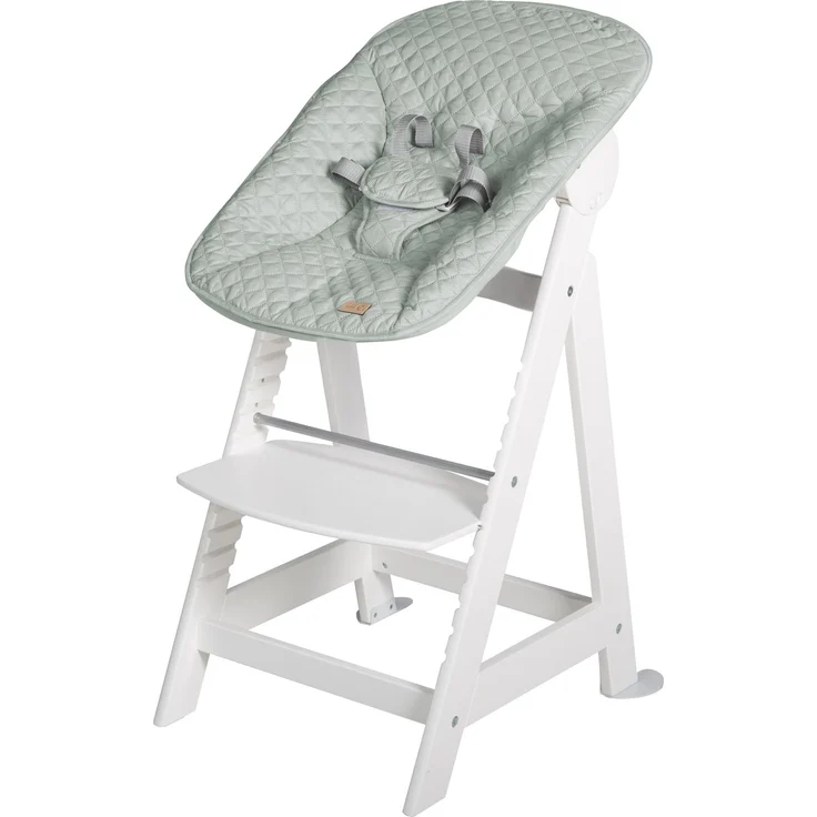 roba Treppenhochstuhl 'Born Up' - Set 2 in 1 - 'roba Style' Frosty green - ab Geburt - Weiß – Bild 3