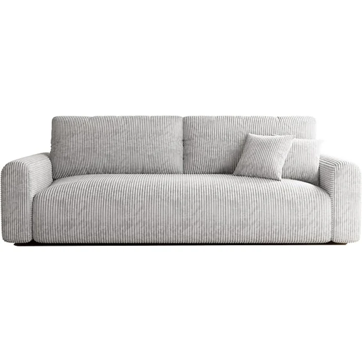 3-Sitzer-Schlafsofa mit Stauraum, 244 x 98 cm, Grau – Bild 1