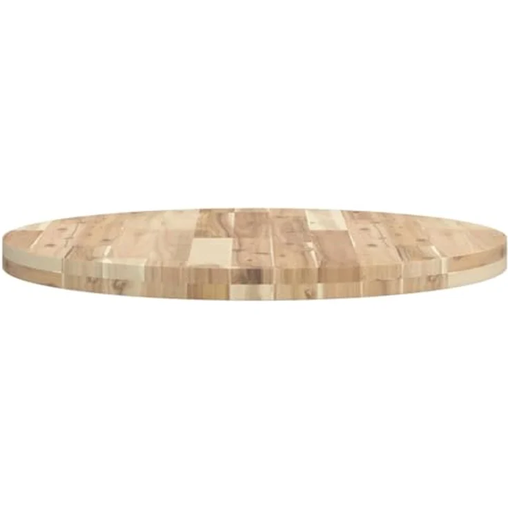 vidaXL Tischplatte Rund Ø70x4 cm Massivholz Akazie 4008691 – Bild 6