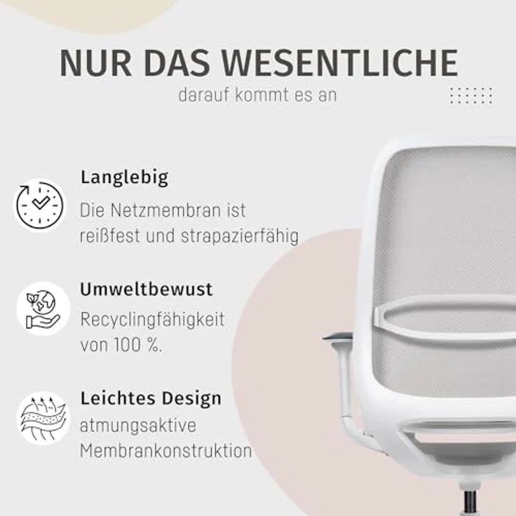sedus Bürostuhl se:air: Bürostuhl aus Netzmembran mit Mulitfunktionsarmlehnen, (automatischer Gewichtsanpassung und Lordosenstütze, Zeitloses und filigranes Design) – Bild 9