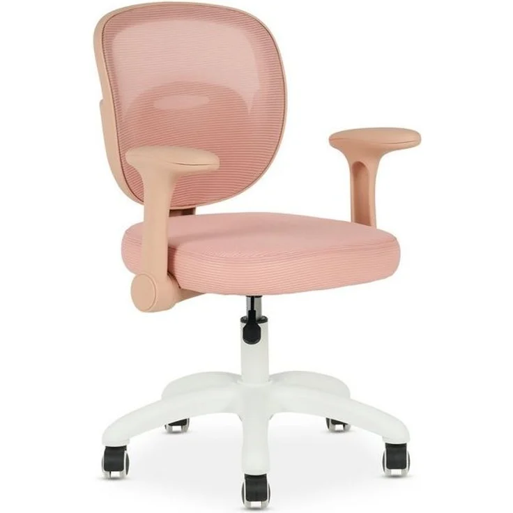IDIMEX Drehstuhl AMELIA, Kinder Schreibtischstuhl ergonomisch höhenverstellbar pink – Bild 4