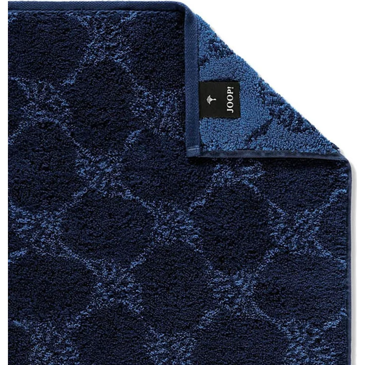 JOOP! Gästetuch Classic Frottierkollektion, 3er Pack - Walkfrottier Blau Cornflower 30x50cm – Bild 3