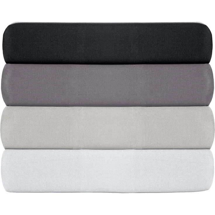 L'essentiel Maison 'Tonne Grise - Black' Ranforce Spannbettlaken (FR) (IT) (ES) (DE), Schwarz, 200+30 x 90 cm – Bild 1