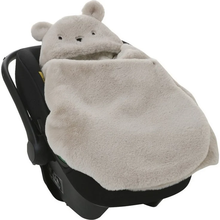 vertbaudet Fußsack 2-in-1 Baby Ausfahrsack/Wickelunterlage, Plüsch, 1er-Pack – Bild 3