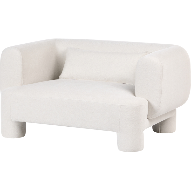 Sofa 2-Sitzer HOGBO Stoff Weiß – Bild 4