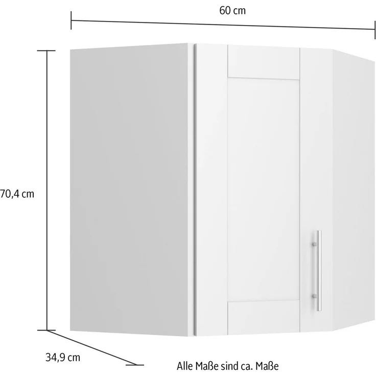 KOCHSTATION Eckhängeschrank KS-Ahus Breite 60 x 60 cm – Bild 4