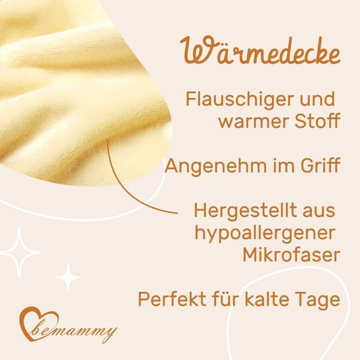 Wohndecke Warme Kuscheldecke Babydecke Blanket Baby Geschenk BE20-168, Be Mammy – Bild 4