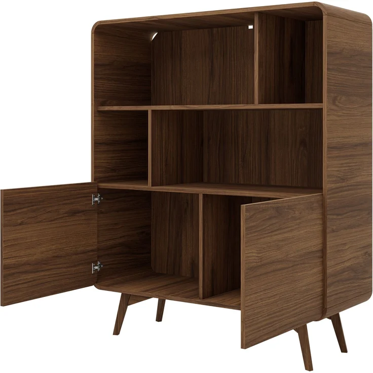 Wohnzimmer-Set Hikavo I (Farbe: Nuss Warmia) – Bild 4