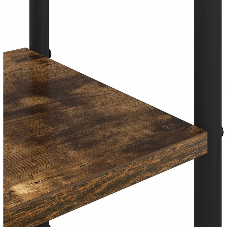 vidaXL Garderobenständer mit Schuhbank Räuchereiche Holzwerkstoff 8012040 – Bild 7