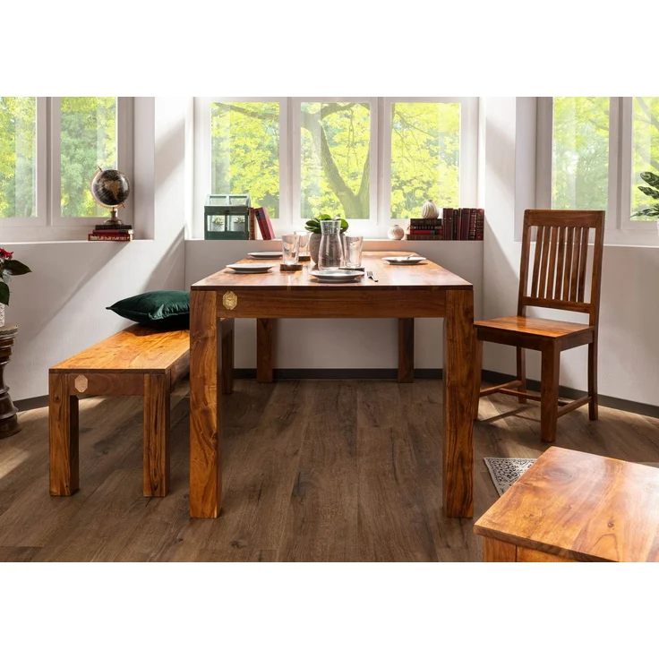 Esstisch Akazie 100x90x76 honig lackiert OXFORD #32 – Bild 3