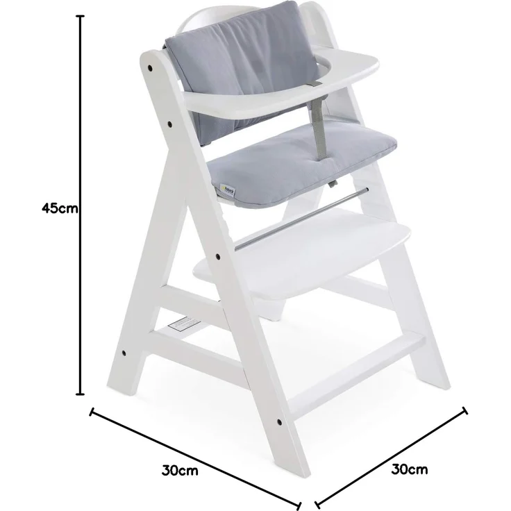 HAUCK 'Highchair Pad Deluxe' Hochstuhl Sitzkissen Stretch Grey – Bild 8