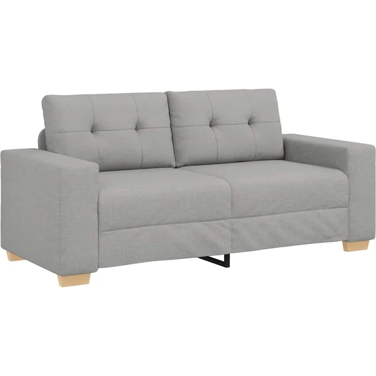 vidaXL Loveseat-Sofa Wolkengrau 180x77x82 cm Stoff 4105086 – Bild 2