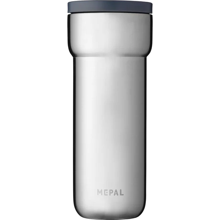 Mepal - Isolierbecher Ellipse - 6 Stunden heiß & 10 Stunden kalt - Thermobecher für Unterwegs - Geeignet als Tee & Kaffeetasse zum Mitnehmen - Passt in alle Becherhalter - 475 ml - Natural Brushed