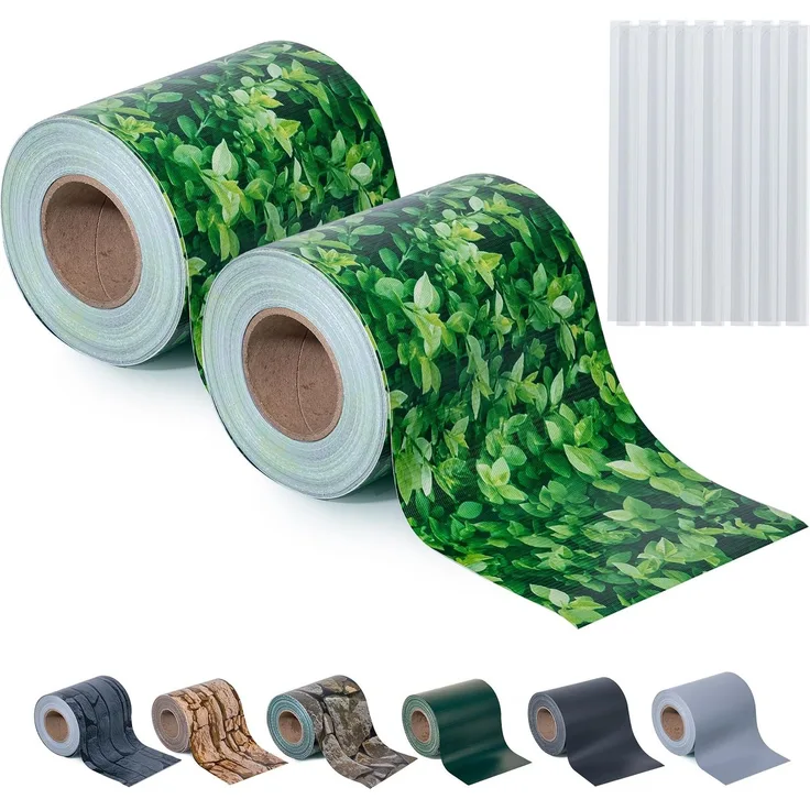 Sichtschutzstreifen Zaun 35 m x 19 cm inkl. 20 Clips, Sichtschutz Zaunfolie PVC Sichtschutzstreifen Doppelstabmatten für Gartenzaun, Balkon/Diverse Farben-2PCS