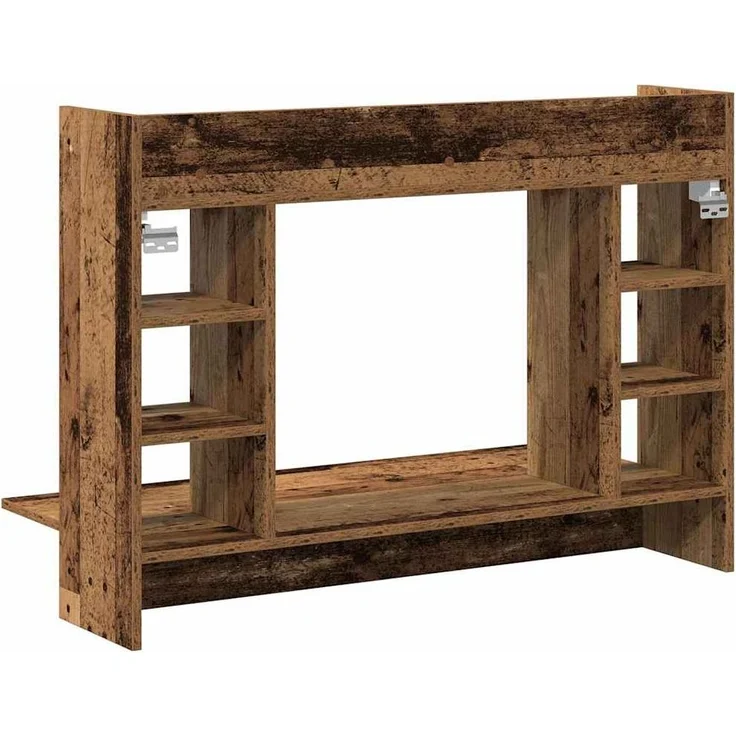vidaXL Wandtisch mit Regal Altholz 105 x 48 x 75 cm Holzwerkstoff 869192 – Bild 6