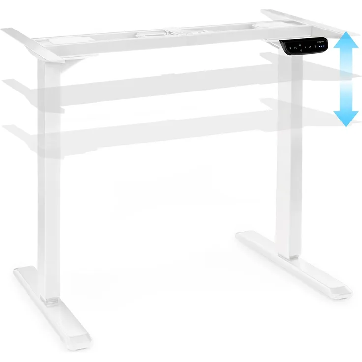 Multidesk Comfort höhenverstellbarer Schreibtisch elektrisch 62-128 cm Weiß