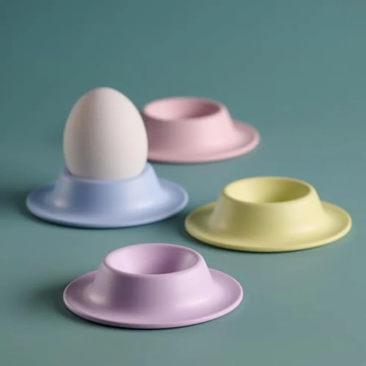APS 85298 - EGGY - Eierbecher 4er Set, 8,50x8,50, Höhe 4,50 cm, Melamin, bunt matt – Bild 4