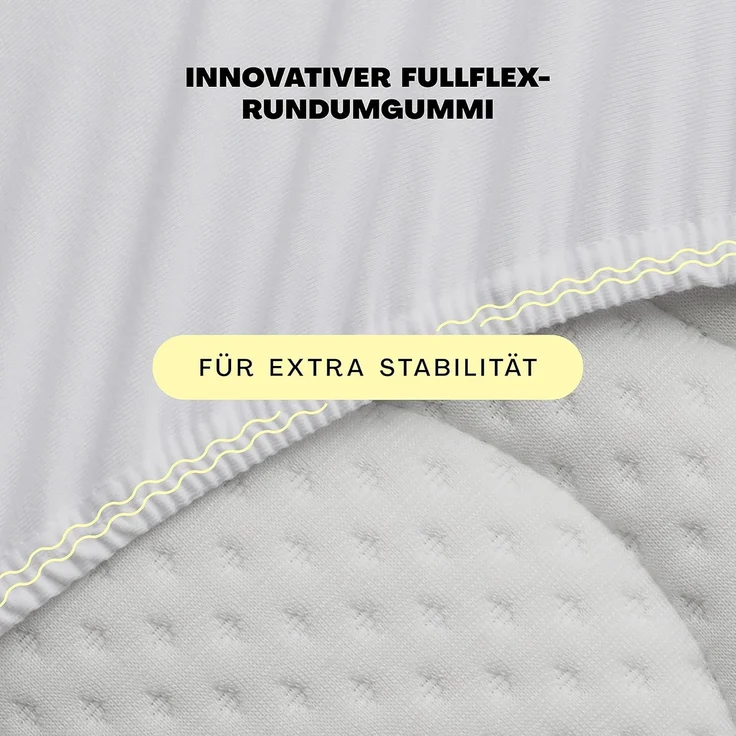 Schlafgut Spannbettlaken EASY Jersey Elasthan Topper, Jersey, Gummizug: rundum, (1 Stück), MADE IN GREEN by OEKO-TEX® – Bild 8
