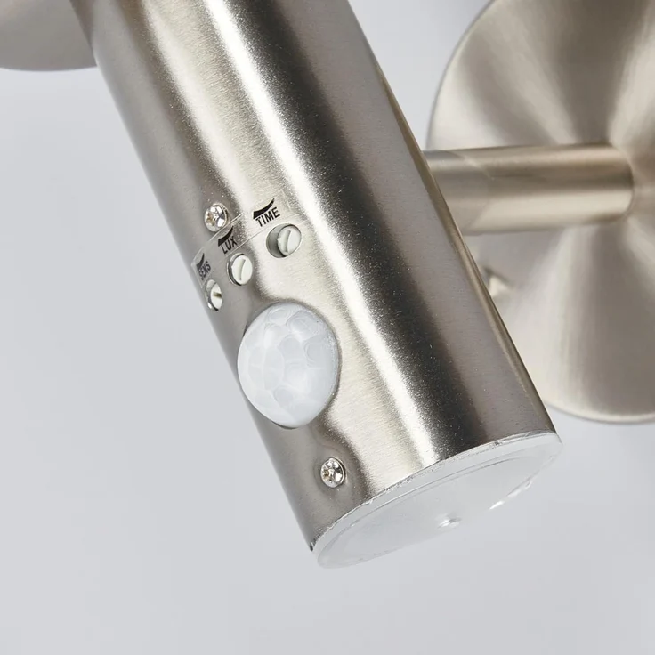 Lindby Außen-Wandleuchte Djori, Edelstahl Alu IP44mit Bewegungsmelder, 1 x 15 W LED – Bild 4