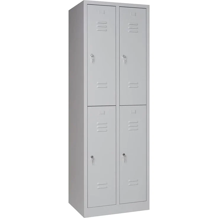 Garderobenschrank 4- türig grau – Bild 9