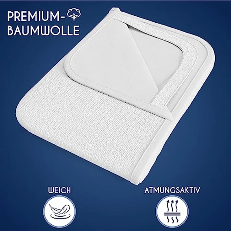 Dreamzie Matratzenschoner 90x190 cm Wasserdicht (2er-Set) Oeko-TEX Zertifiziert - Atmungsaktive Matratzenauflage Kinder – Bild 6