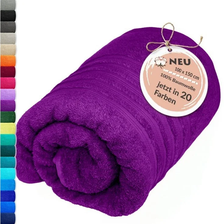 Lashuma Badetuch - XXL Handtuch London, Frottee (1-St), großes Badehandtuch - Duschtuch 100x150 cm für Damen & Herren – Bild 4