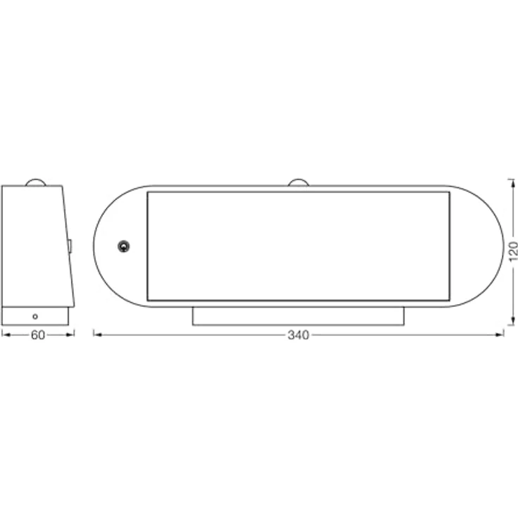 Osram ENDURA Style Oval Solar-Wandleuchte, kaltweißes Licht (4000K), integrierter Sensor, ohne Strom nutzbar, lange Batterielaufzeit: 30 Mal 60 Sekunden im PIR Modus, Schutzklasse IP44, schwarz – Bild 3