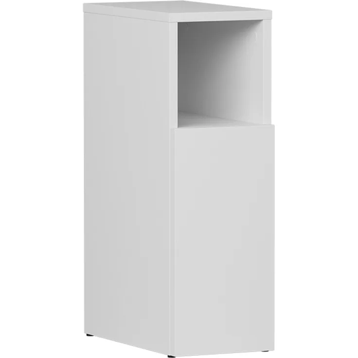 Nachttisch Enton Weiß 20 x 59.5 cm mit 1 Tür Vicco