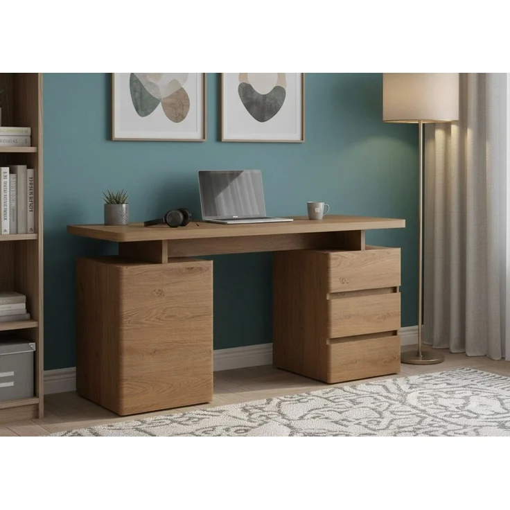 JAHNKE Schreibtisch CU-Libre C 250 Montana Oak NB. – Bild 2