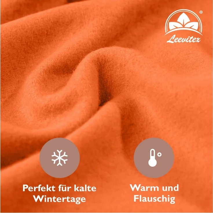 leevitex® Spannbettlaken für kalte Nächte – angenehm weich, passgenau, farbstark & pflegeleicht, Gummizug: Rundum – Bild 2